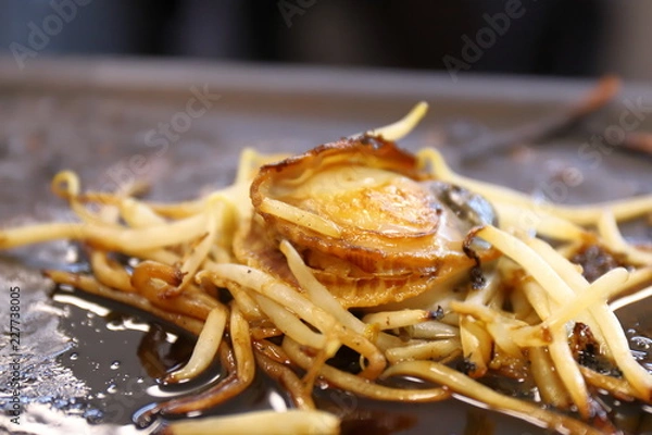 Obraz ホタテともやし鉄板焼き