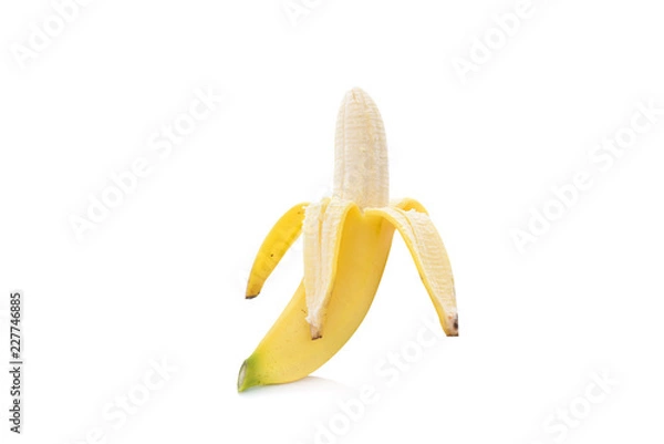 Obraz bananas isolated on white background