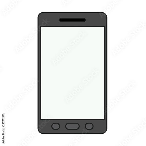 Obraz Isolated smartphone device design