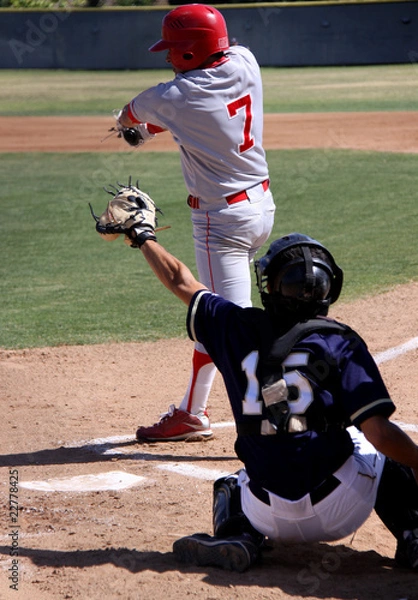 Fototapeta Baseball Action