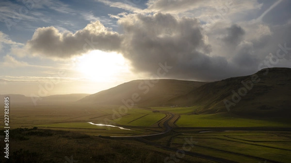 Fototapeta sunset in mountains