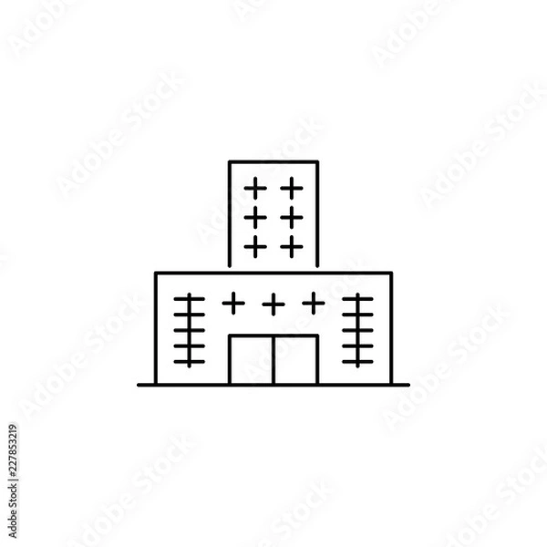 Fototapeta Building icon. Element of building for mobile concept and web apps iicon. Thin line icon for website design and development, app development. Premium icon