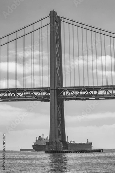 Fototapeta View of San Francisco Bay Bridge