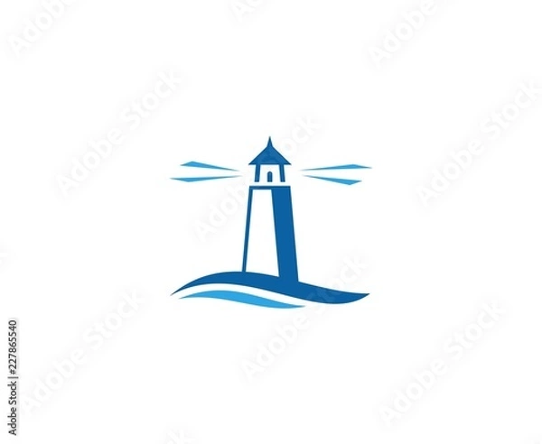 Fototapeta Lighthouse logo