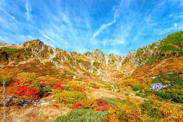 Obraz 千畳敷カール　(紅葉　10月)