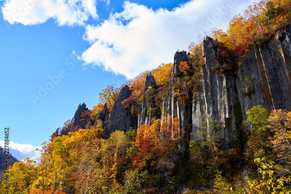 Obraz 天人峡 七福岩の紅葉