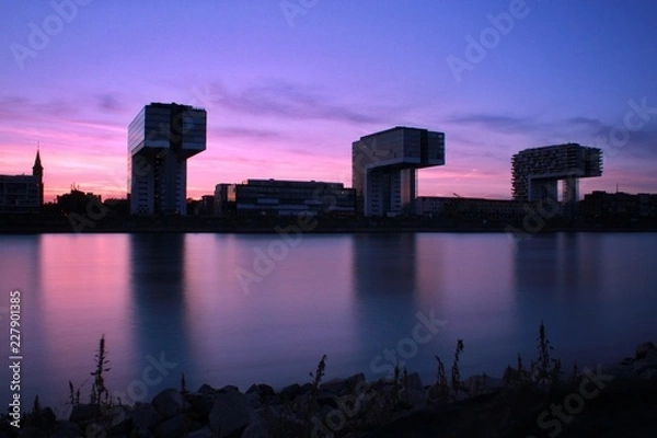 Fototapeta Kranhäuser blue