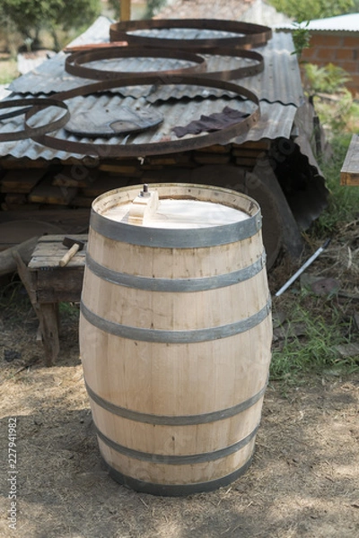 Obraz old rural cooperage