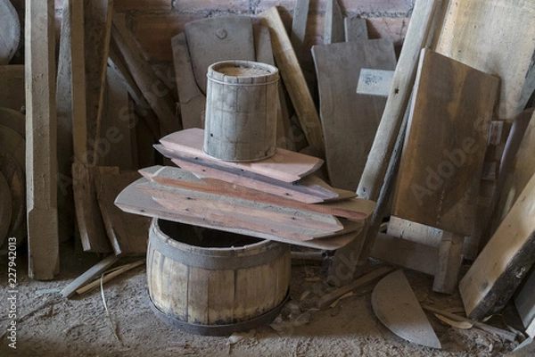 Obraz old rural cooperage