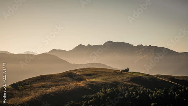 Obraz sunset in the mountains