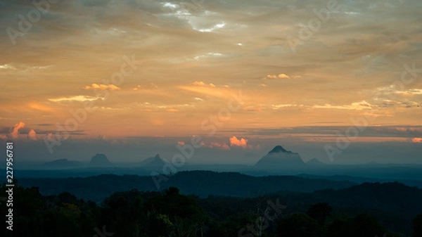 Obraz sunset in mountains