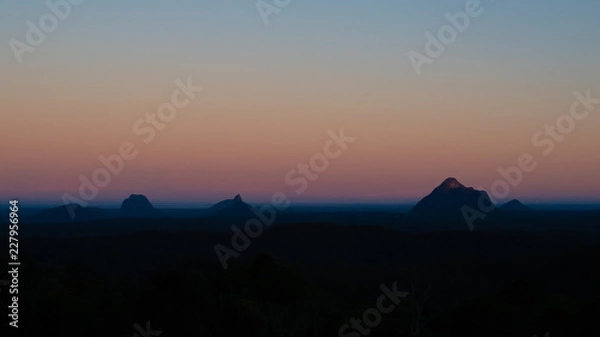 Obraz sunset in the mountains