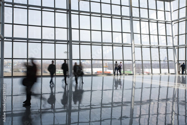 Obraz People at modern building