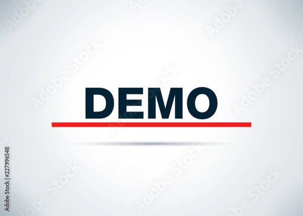 Fototapeta Demo Abstract Flat Background Design Illustration