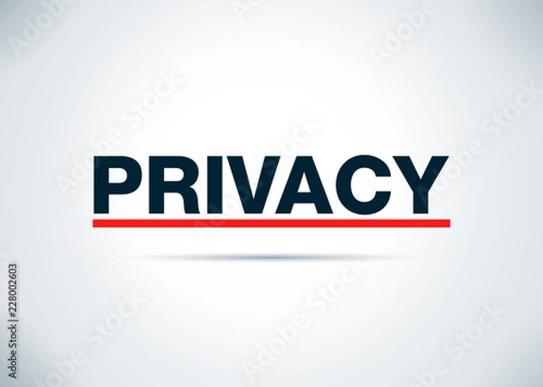 Fototapeta Privacy Abstract Flat Background Design Illustration
