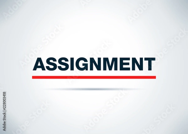 Fototapeta Assignment Abstract Flat Background Design Illustration