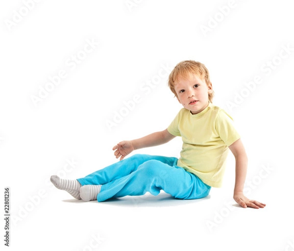 Obraz Portrait of adorable joyful boy