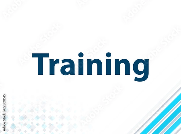 Fototapeta Training Modern Flat Design Blue Abstract Background