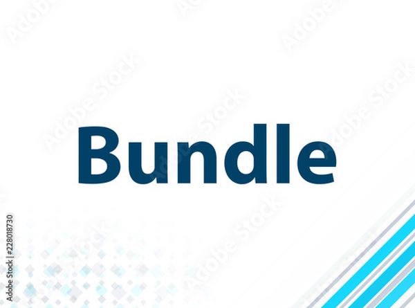 Fototapeta Bundle Modern Flat Design Blue Abstract Background