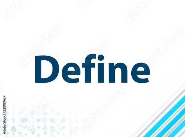 Fototapeta Define Modern Flat Design Blue Abstract Background
