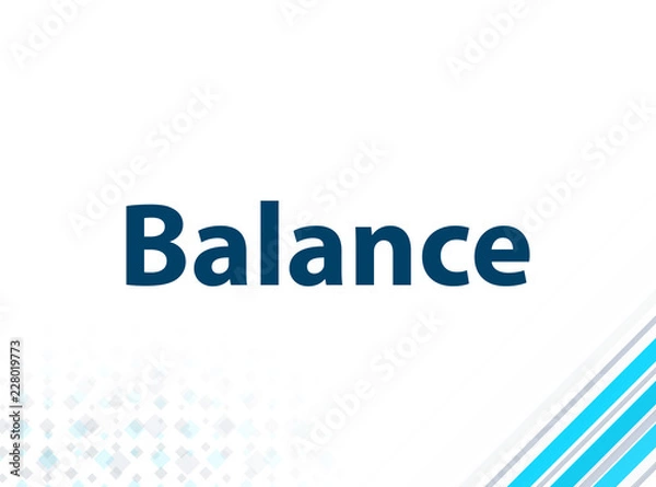 Fototapeta Balance Modern Flat Design Blue Abstract Background