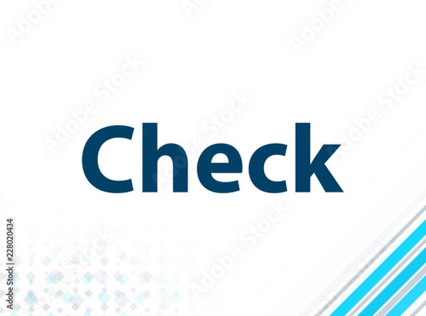 Fototapeta Check Modern Flat Design Blue Abstract Background