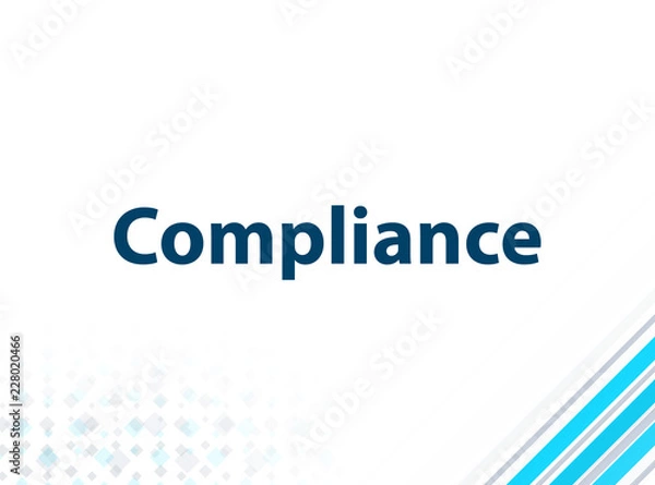 Fototapeta Compliance Modern Flat Design Blue Abstract Background