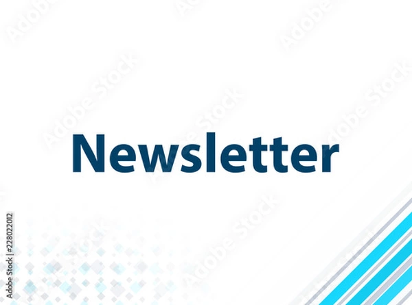 Fototapeta Newsletter Modern Flat Design Blue Abstract Background