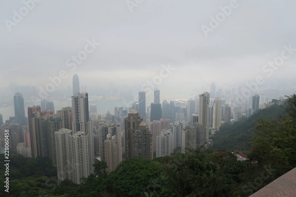 Fototapeta 香港　ビクトリアピーク　