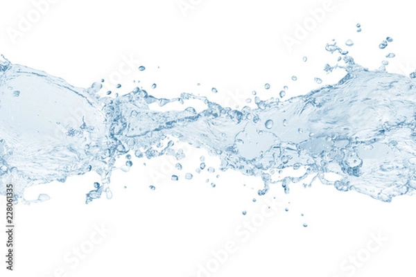 Obraz Water ,water splash isolated on white background,water splash
