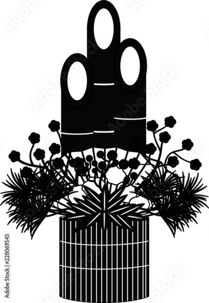 Fototapeta Japanese Pine decoration