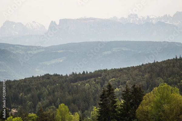 Obraz distant mountainscape in South Tyrol