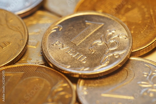 Obraz Ruble Coin Close Up