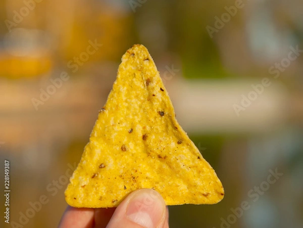 Obraz Corn chips in hand