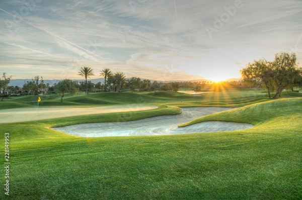 Obraz Golfcourse Sunrise