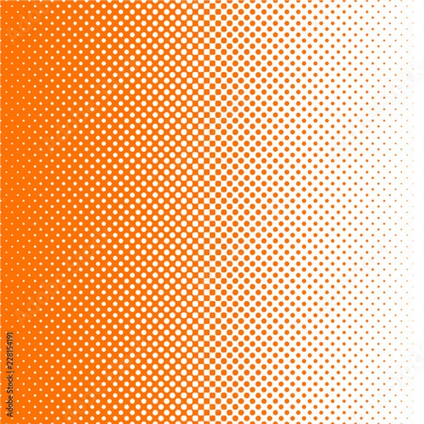 Obraz Halftone raster vector orange