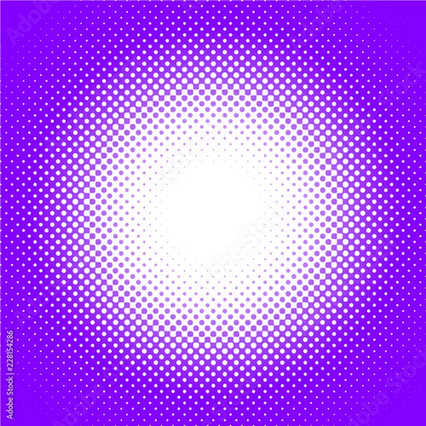 Obraz Halftone radial raster vector ultraviolet inside