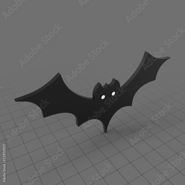 Obraz Stylized bat flying