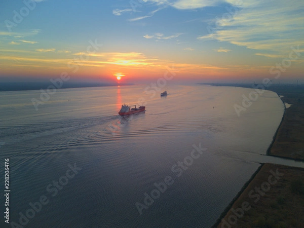 Obraz Nordsee. Vogelperspektive.