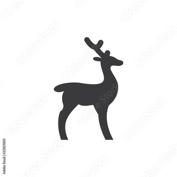 Obraz Deer vector icon
