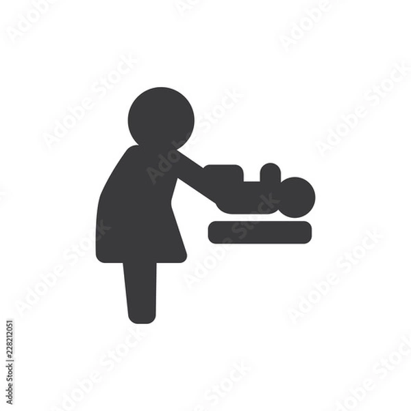 Obraz Baby changer vector icon
