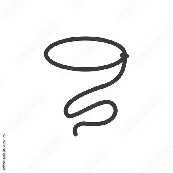 Obraz Lasso vector icon