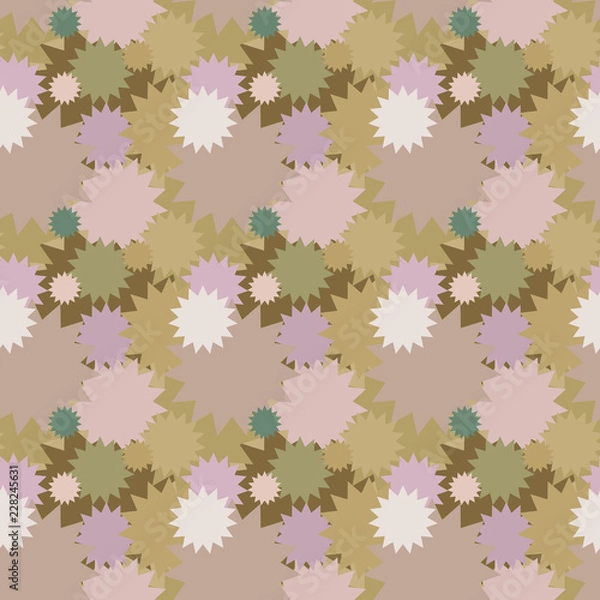 Fototapeta Seamless background pattern with various colored circles.