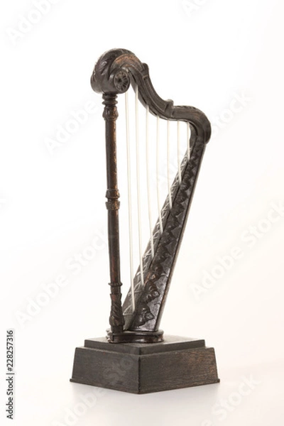 Obraz アンティークハープ（装飾オブジェ風）｜Antique Harp (Decorative Object Style)
