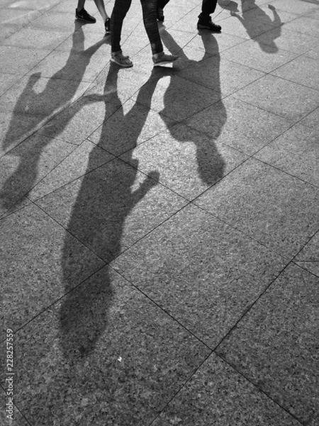 Obraz random pedestrian walk pass