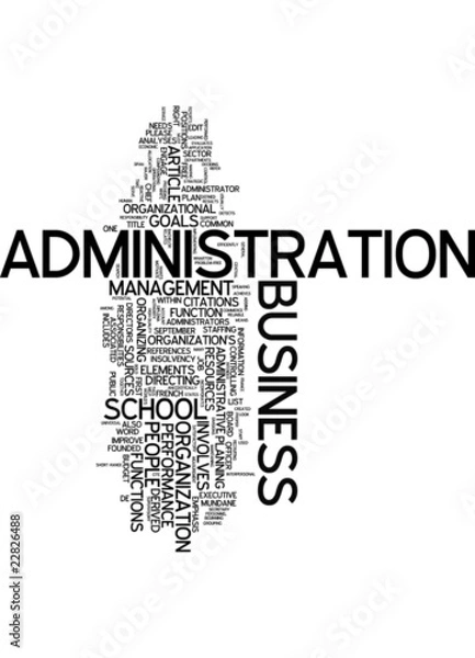 Fototapeta Business Administration