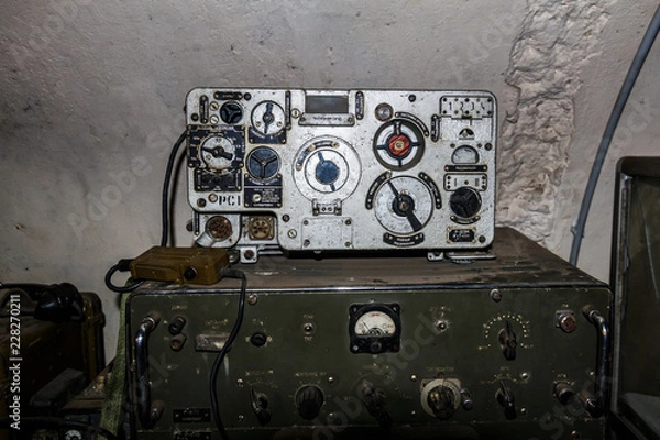 Fototapeta shipborne radio communication device of the 50s