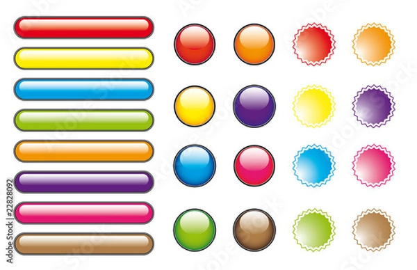 Fototapeta Color buttons