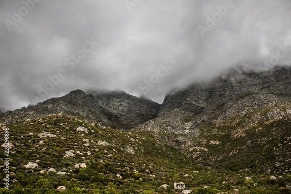 Obraz Scenic Clarence Drive mountains, between Gordon's Bay and Rooiels in the Western Cape, South Africa