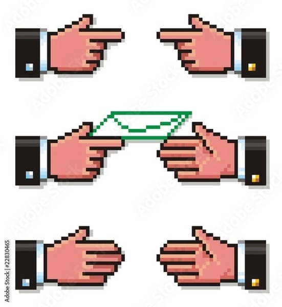 Obraz Pixelated agreement